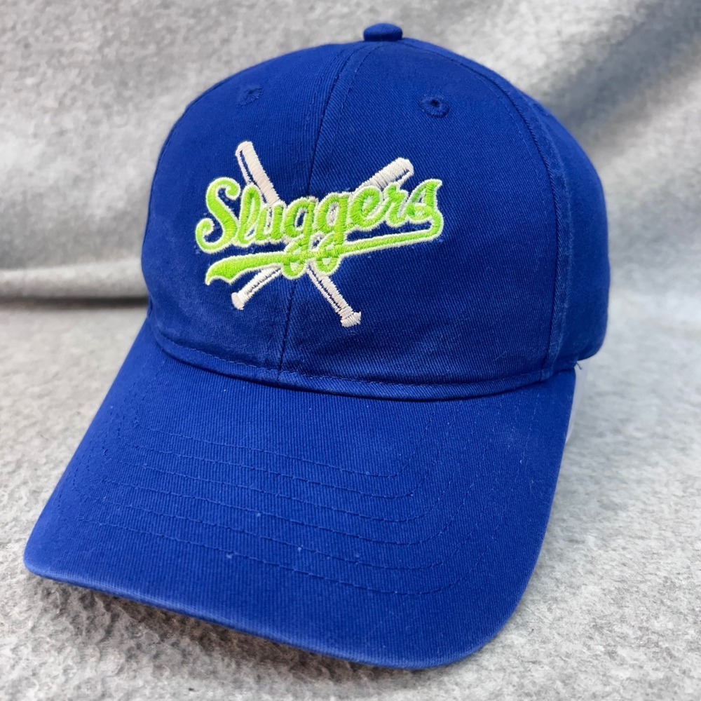 Sluggers Baseball Bats Youth Blue Sportsman Hat Adjustable Strapback OSFM
